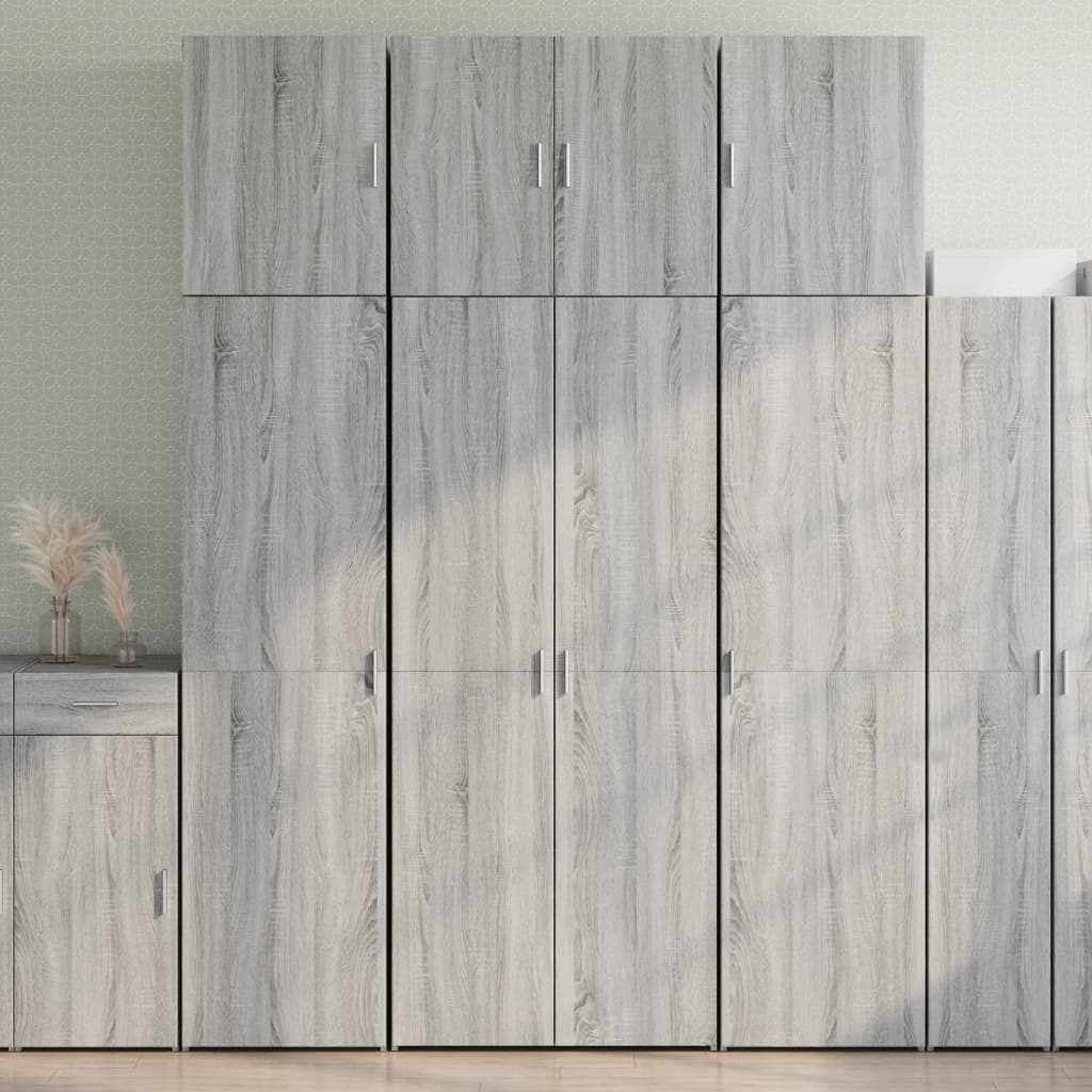 Highboard Grey Sonoma 80x42,5x249 cm Engineered Wood