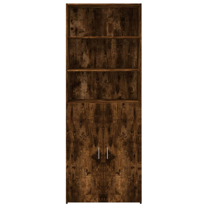 Highboard Smoked Oak 70x42.5x185 cm Engineered Wood