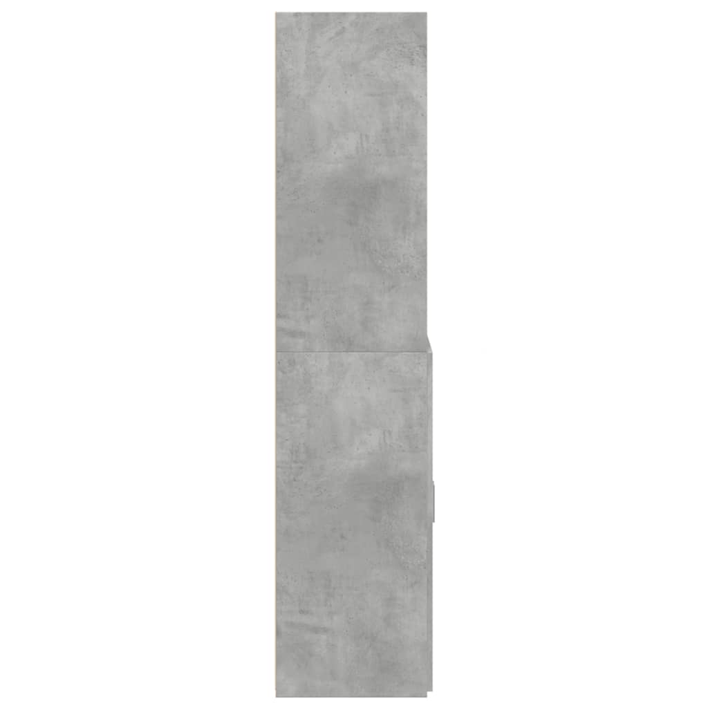 Highboard Concrete Grey 80x42.5x185 cm Engineered Wood