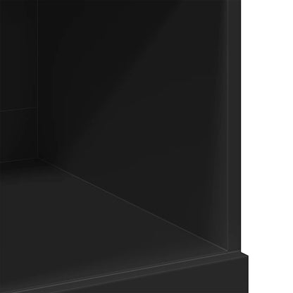 Highboard Black 80x42,5x124 cm Engineered Wood