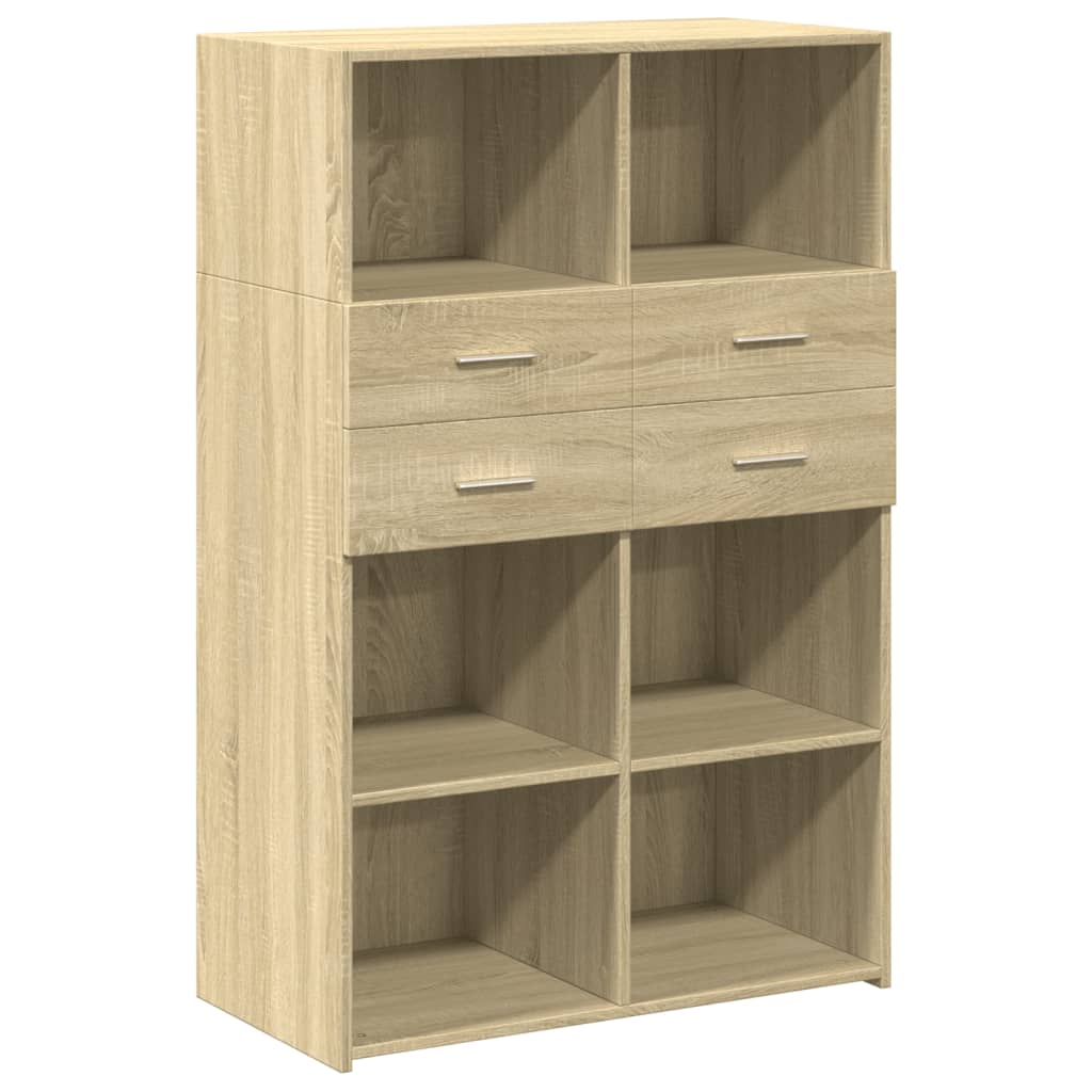 Highboard Sonoma Oak 80x42,5x124 cm Engineered Wood