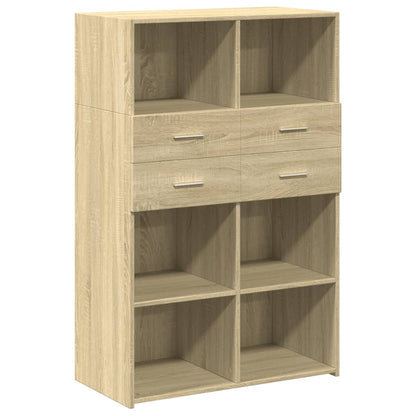 Highboard Sonoma Oak 80x42,5x124 cm Engineered Wood