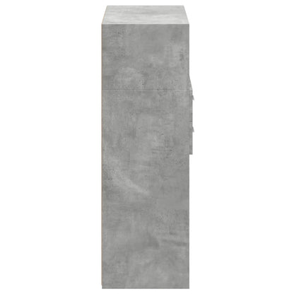 Highboard Concrete Grey 80x42,5x124 cm Engineered Wood
