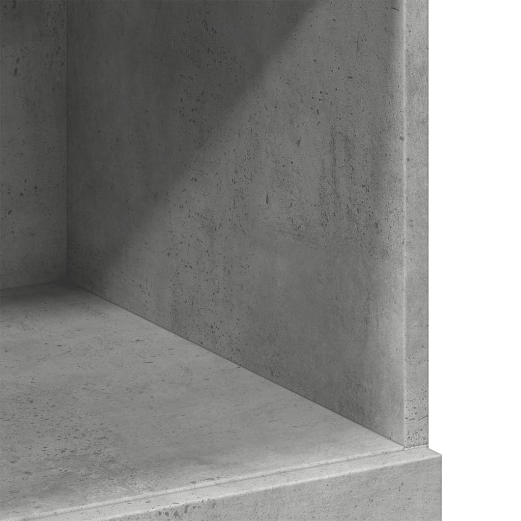 Highboard Concrete Grey 80x42,5x124 cm Engineered Wood