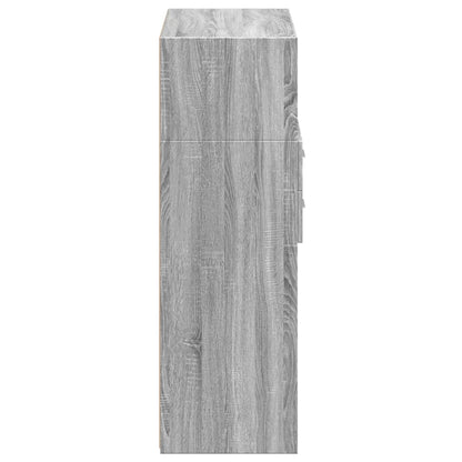 Highboard Grey Sonoma 80x42,5x124 cm Engineered Wood