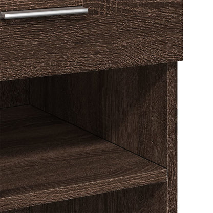 Highboard Brown Oak 80x42,5x124 cm Engineered Wood