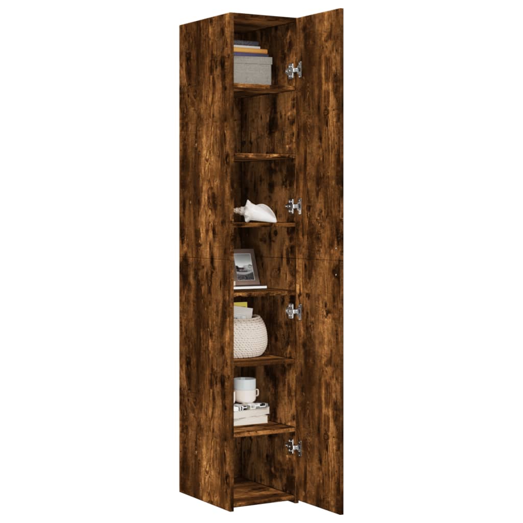 Highboard Smoked Oak 30x42.5x185 cm Engineered Wood