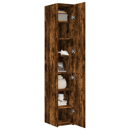 Highboard Smoked Oak 30x42.5x185 cm Engineered Wood