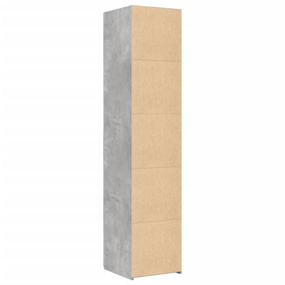 Highboard Concrete Grey 40x42.5x185 cm Engineered Wood