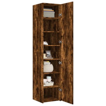 Highboard Smoked Oak 40x42.5x185 cm Engineered Wood