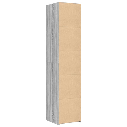 Highboard Grey Sonoma 40x42.5x185 cm Engineered Wood
