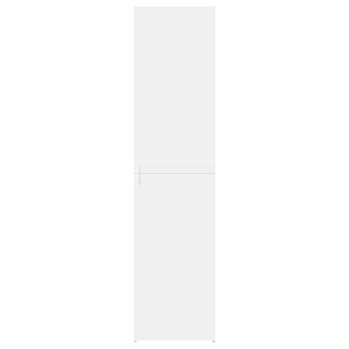 Highboard White 45x42,5x185 cm Engineered Wood