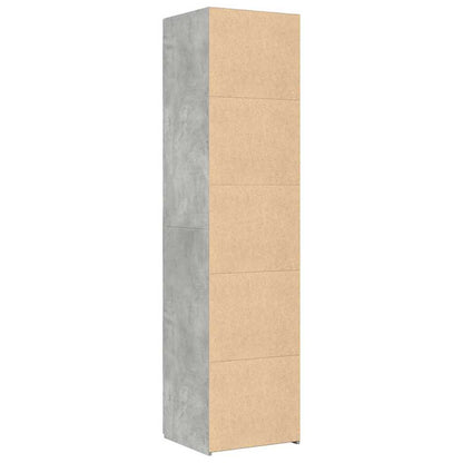 Highboard Concrete Grey 45x42.5x185 cm Engineered Wood