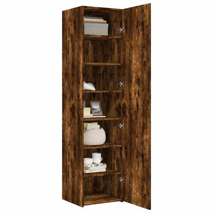 Highboard Smoked Oak 45x42.5x185 cm Engineered Wood
