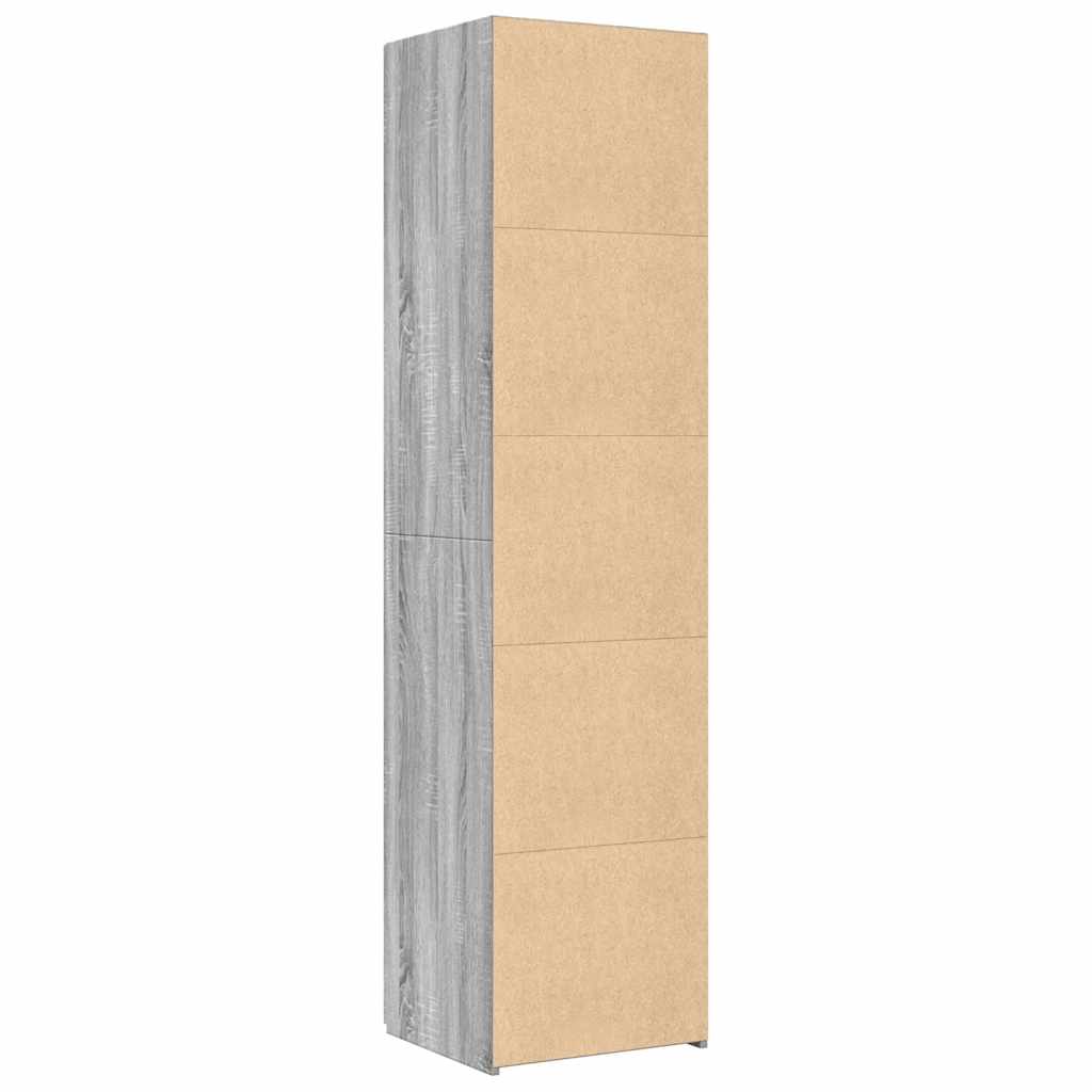 Highboard Grey Sonoma 45x42.5x185 cm Engineered Wood