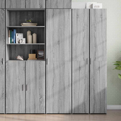 Highboard Grey Sonoma 45x42.5x185 cm Engineered Wood
