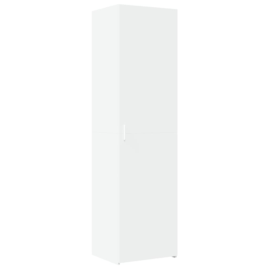 Highboard White 50x42.5x185 cm Engineered Wood