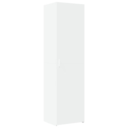 Highboard White 50x42.5x185 cm Engineered Wood