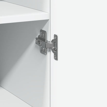 Highboard White 50x42.5x185 cm Engineered Wood