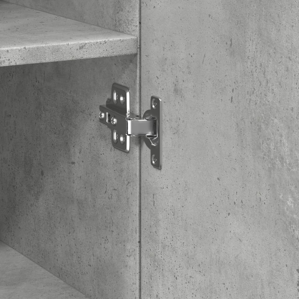 Highboard Concrete Grey 50x42.5x185 cm Engineered Wood