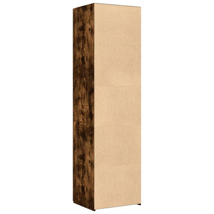 Highboard Smoked Oak 50x42.5x185 cm Engineered Wood