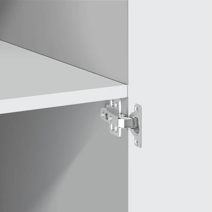 Highboard White 70x42.5x185 cm Engineered Wood