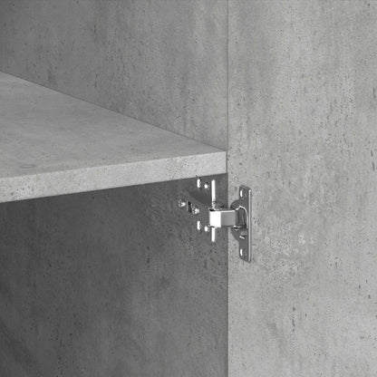 Highboard Concrete Grey 70x42.5x185 cm Engineered Wood