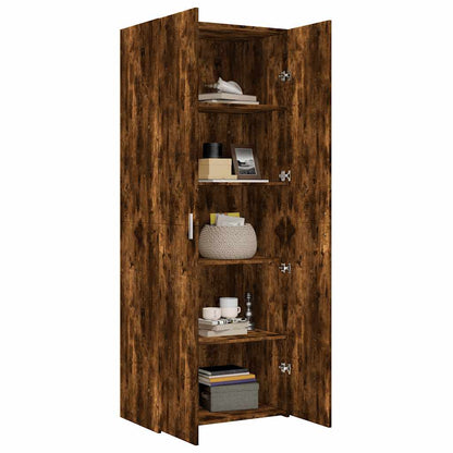 Highboard Smoked Oak 70x42.5x185 cm Engineered Wood