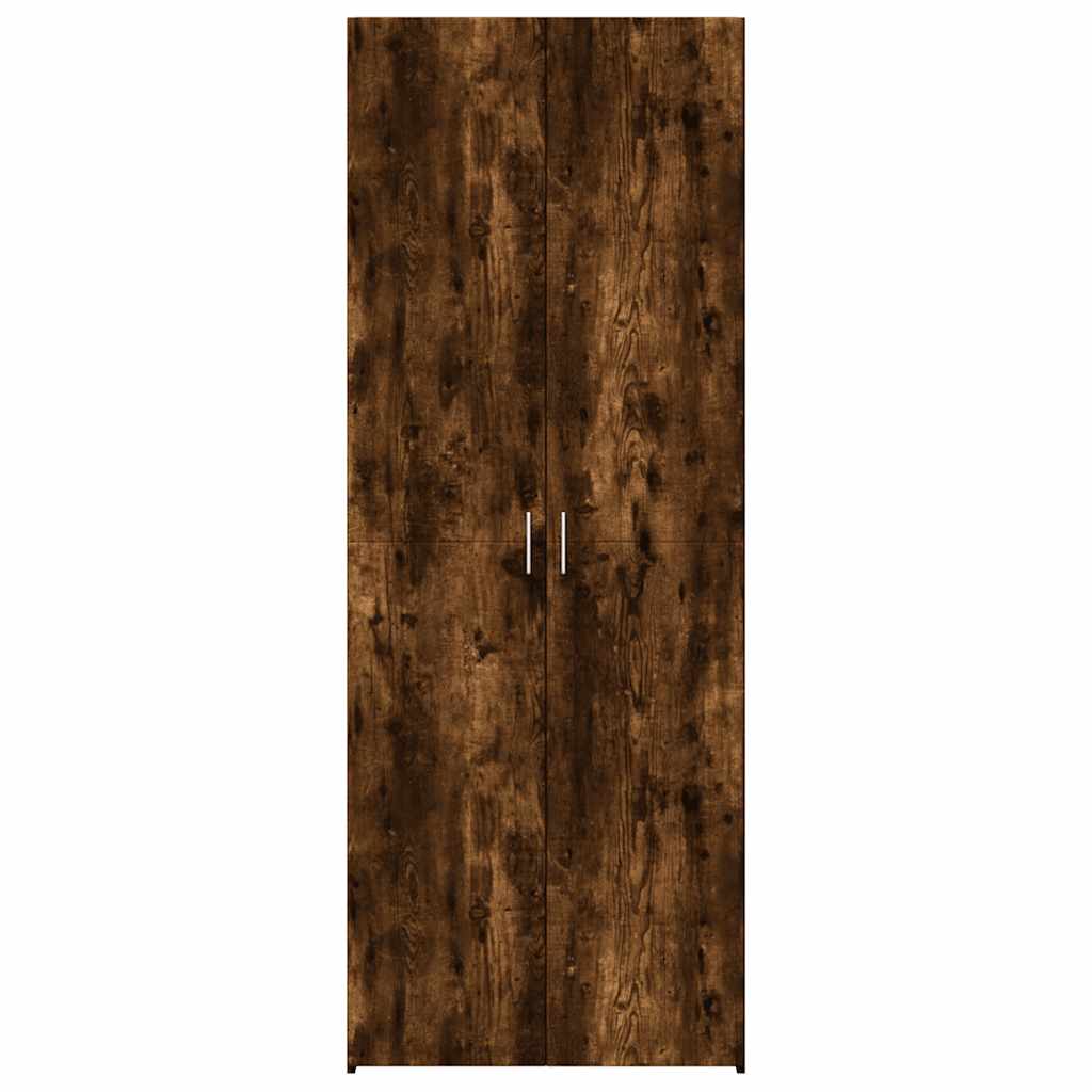 Highboard Smoked Oak 70x42.5x185 cm Engineered Wood