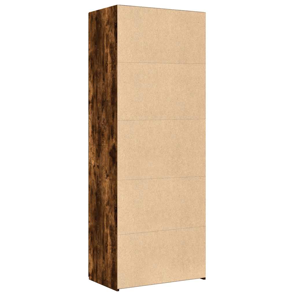Highboard Smoked Oak 70x42.5x185 cm Engineered Wood