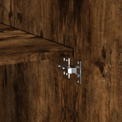 Highboard Smoked Oak 70x42.5x185 cm Engineered Wood