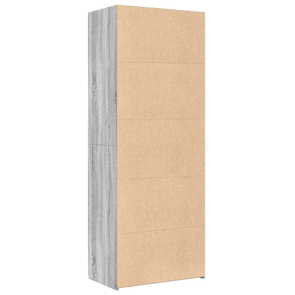 Highboard Grey Sonoma 70x42.5x185 cm Engineered Wood