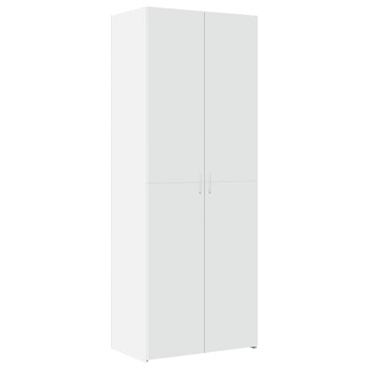 Highboard White 70x42.5x185 cm Engineered Wood