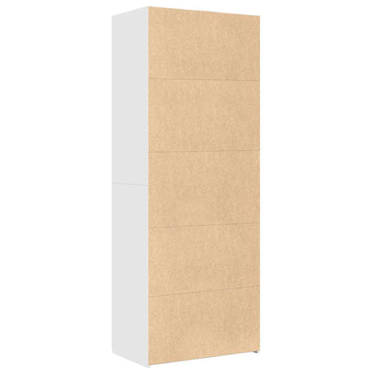 Highboard White 70x42.5x185 cm Engineered Wood