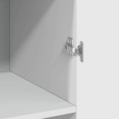 Highboard White 70x42.5x185 cm Engineered Wood