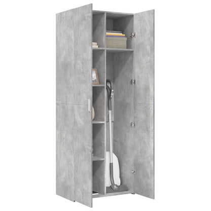 Highboard Concrete Grey 70x42.5x185 cm Engineered Wood