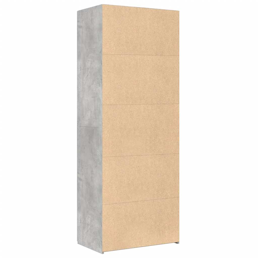 Highboard Concrete Grey 70x42.5x185 cm Engineered Wood