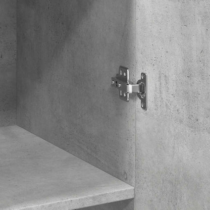 Highboard Concrete Grey 70x42.5x185 cm Engineered Wood