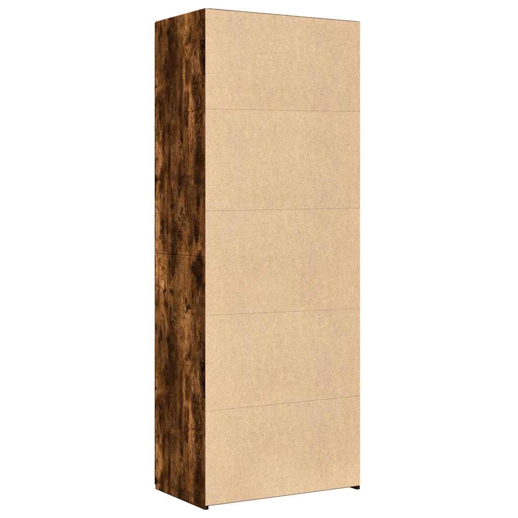 Highboard Smoked Oak 70x42.5x185 cm Engineered Wood