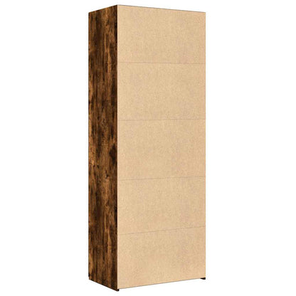 Highboard Smoked Oak 70x42.5x185 cm Engineered Wood