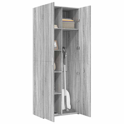 Highboard Grey Sonoma 70x42,5x185 cm Engineered Wood