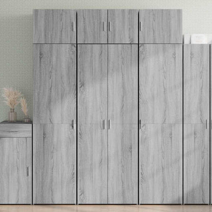 Highboard Grey Sonoma 70x42,5x185 cm Engineered Wood