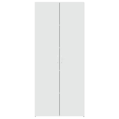 Highboard White 80x42.5x185 cm Engineered Wood