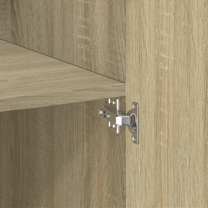 Highboard Sonoma Oak 80x42.5x185 cm Engineered Wood
