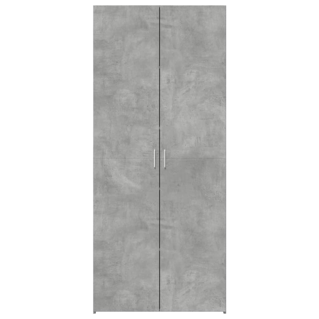 Highboard Concrete Grey 80x42.5x185 cm Engineered Wood