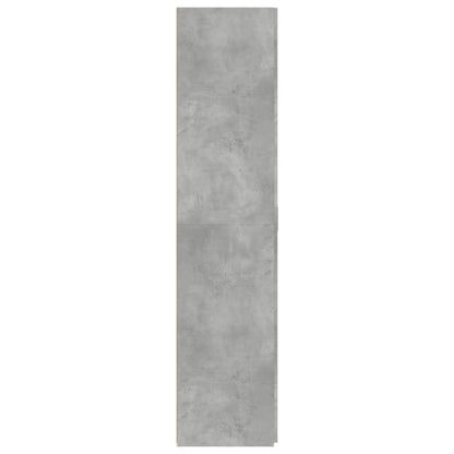 Highboard Concrete Grey 80x42.5x185 cm Engineered Wood