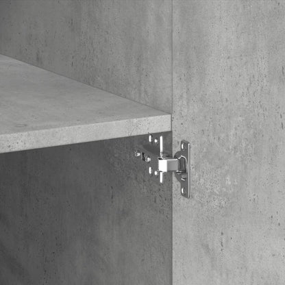 Highboard Concrete Grey 80x42.5x185 cm Engineered Wood