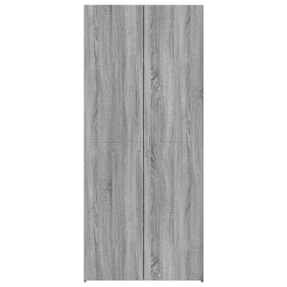 Highboard Grey Sonoma 80x42.5x185 cm Engineered Wood