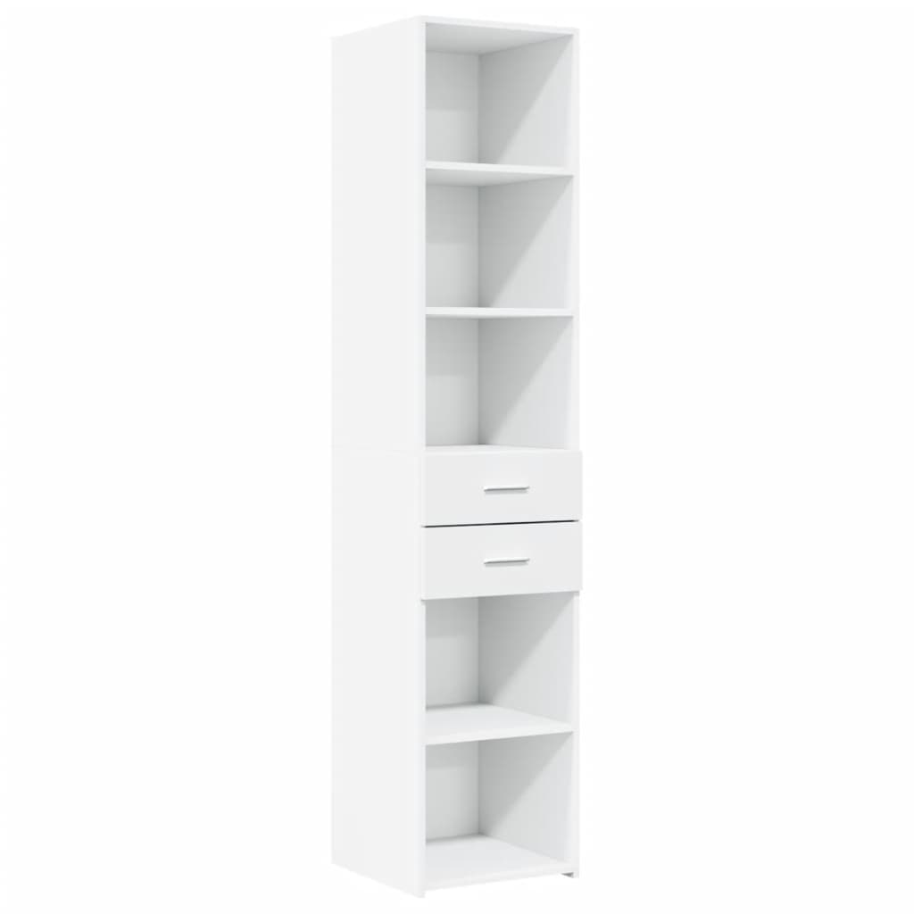 Highboard White 40x42,5x185 cm Engineered Wood