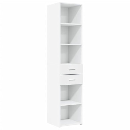 Highboard White 40x42,5x185 cm Engineered Wood